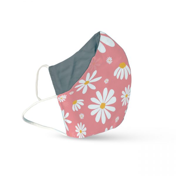 Daisy Pattern Face Mask For Girls