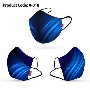 Fashion Blue Face Mask For Adults