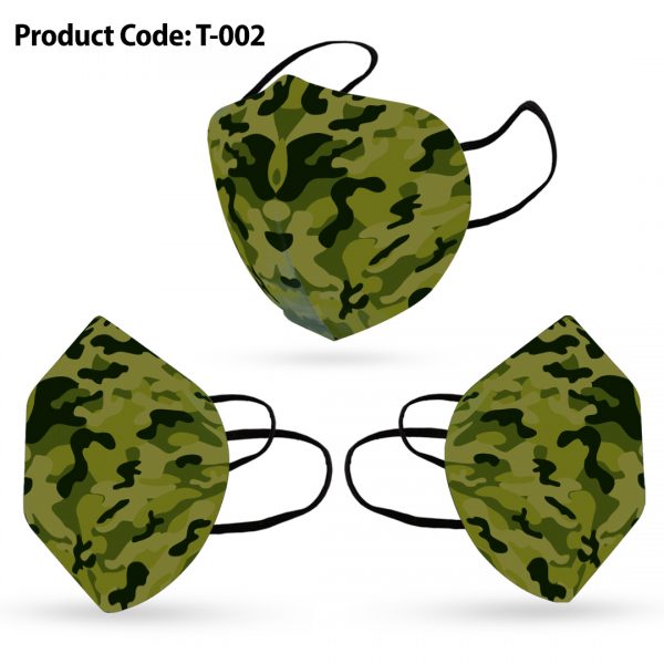 Camouflage Face Mask For Kids Fashionable Protection