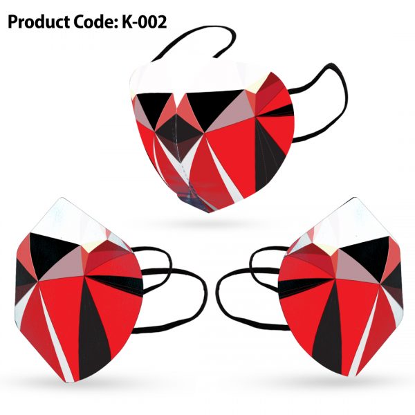 Polygon Print Face Mask For Adults