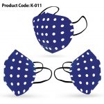 Polka Dot Face Mask For Adults – Blue