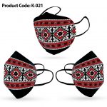 Ajrak Fabric Face Mask For Adults