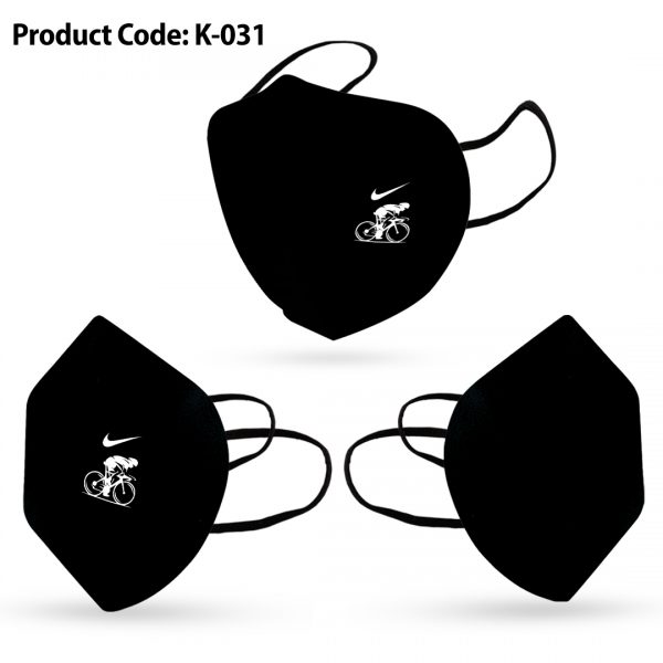 Black Cycling Face Mask For Adults